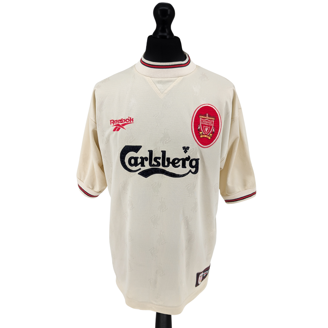 Liverpool away football shirt 1996/97 - (L)