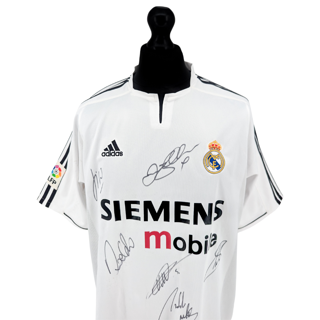 Real Madrid signed home football shirt 2003/04 - (XL)
