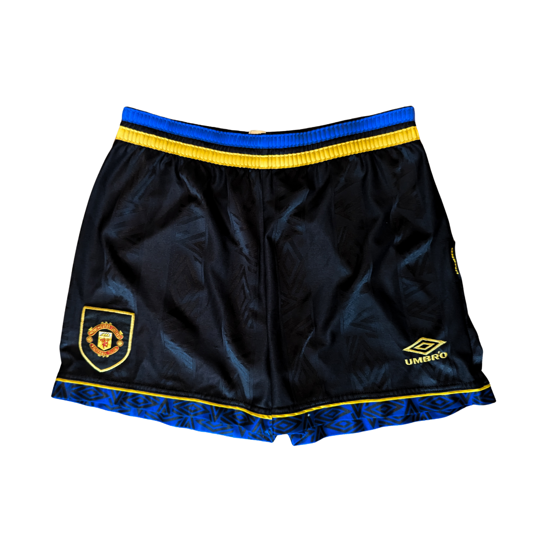 Manchester United away football shorts 1993/95