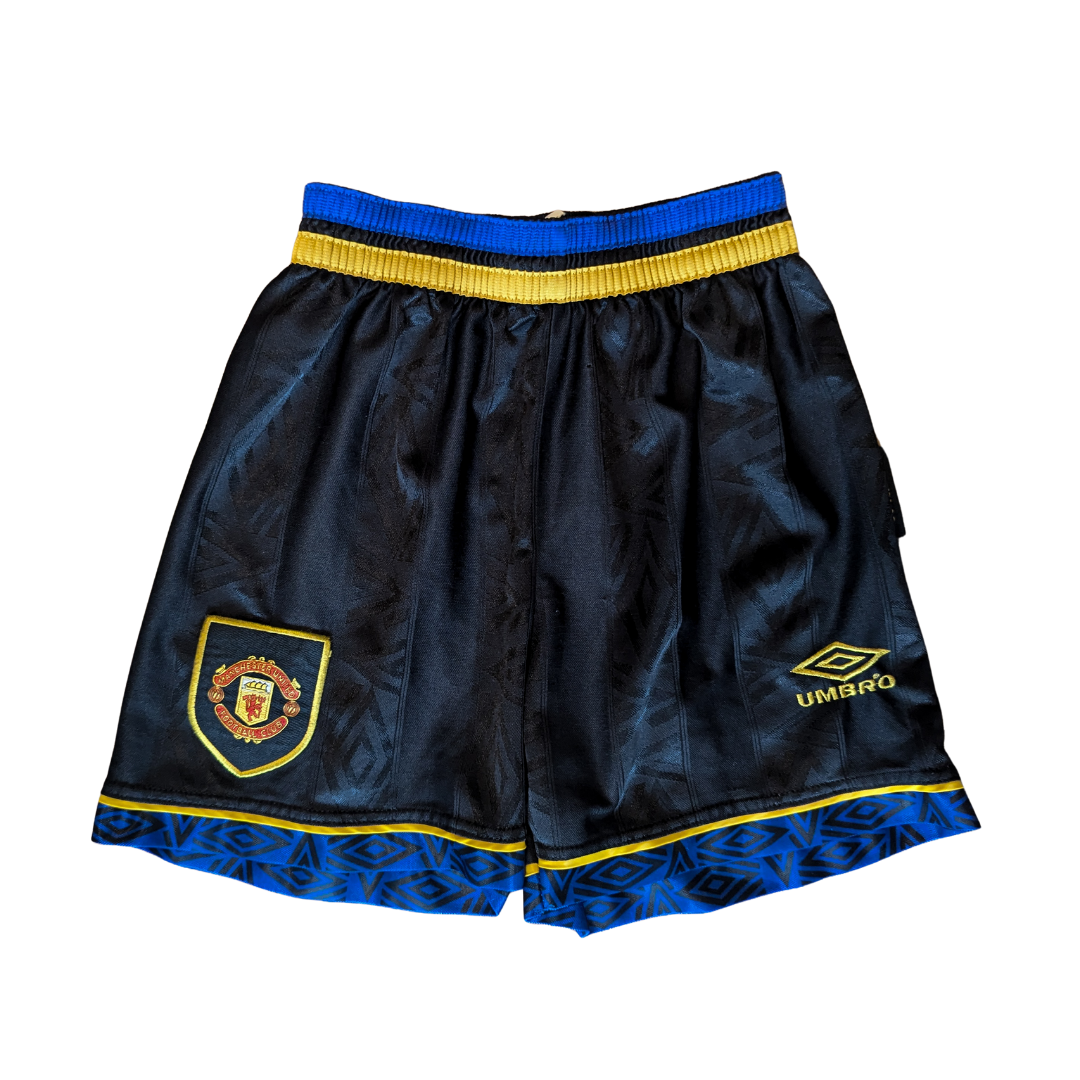 Manchester United away football shorts 1993/95