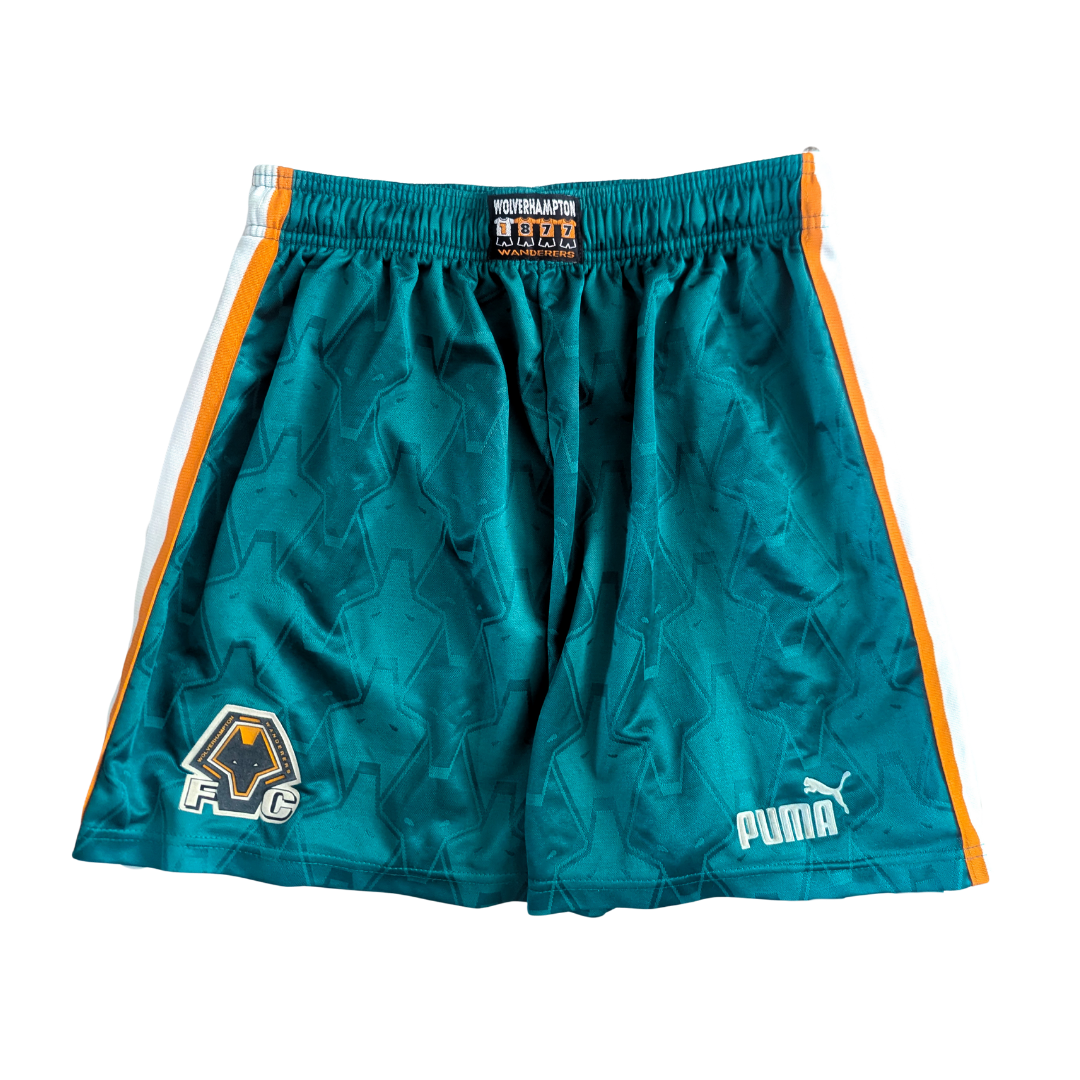Wolverhampton Wanderers away football shorts 1996/97 - (L)
